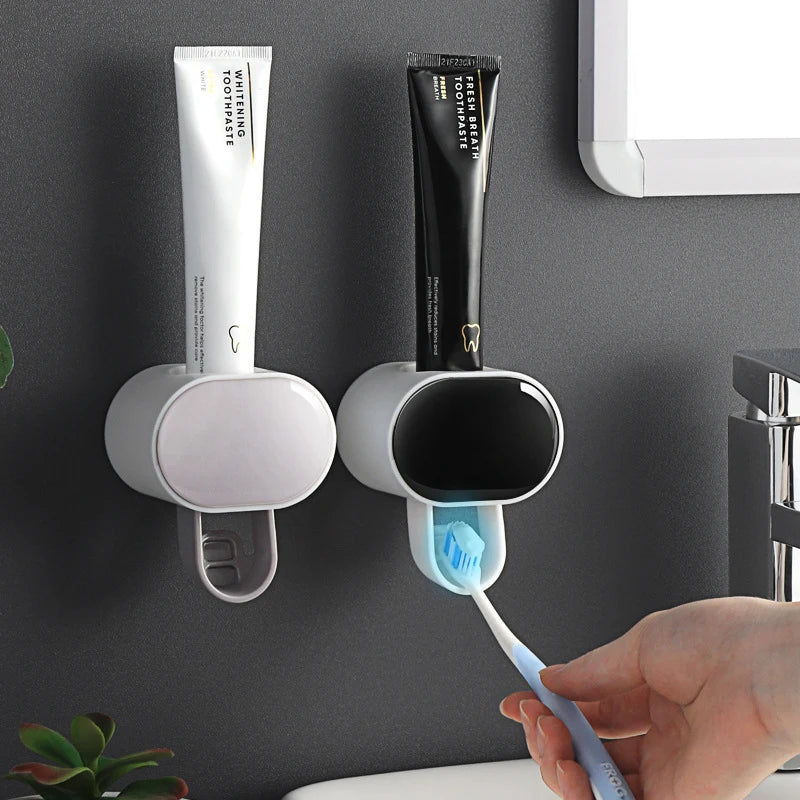 Automatic Toothpaste Dispenser Bathroom Accessories Toothbrush Holder for Home Bathroom Dental Cream Dispenser Dropshipping